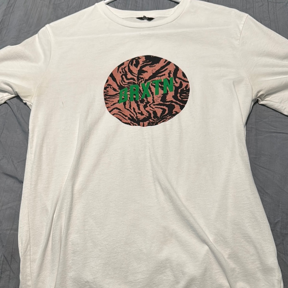 White Graphic T-Shirt with Tiger Print
